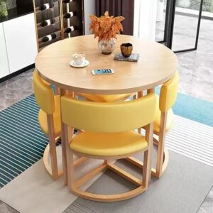 Round Coffee Table 4 Chair
