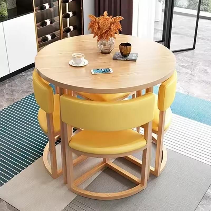 Round Coffee Table 4 Chair