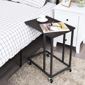 C Shape Base Type Square End Table
