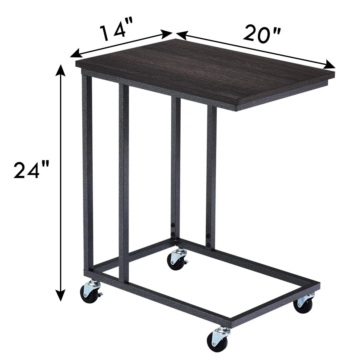 C Shape Base Type Square End Table - Image 3